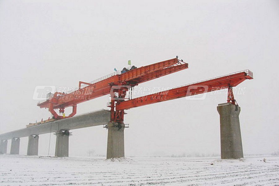 华中建机HZQ900高速铁路架桥机外观图