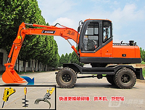 宝鼎BD85W-9轮式挖掘机
