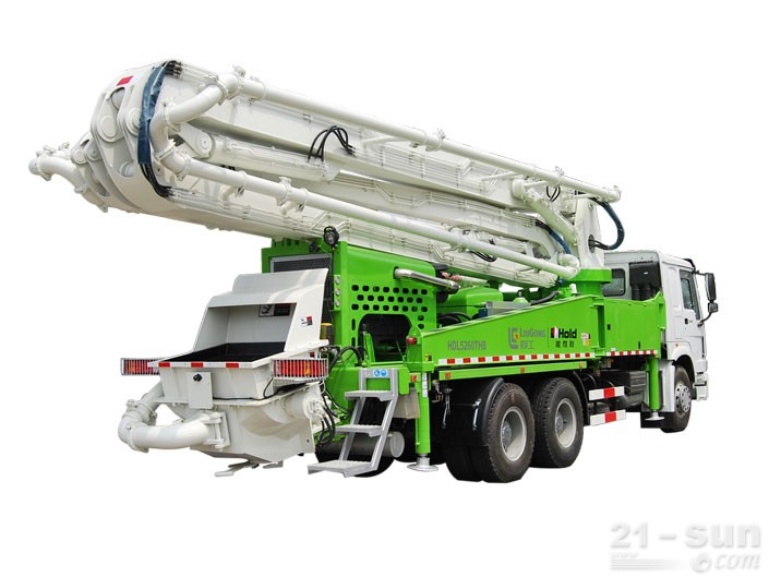 鸿得利重工HDL5260THB（37米上装动力）臂架式混凝土泵车外观图