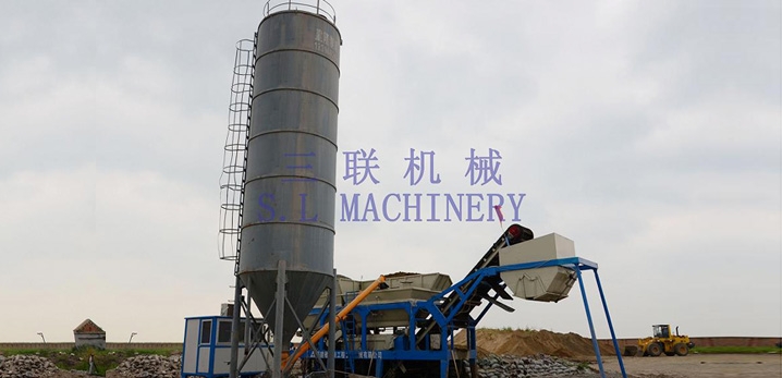 三联机械YWCB300移动式稳定土厂拌设备
