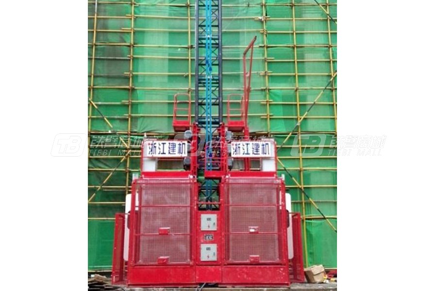 浙江建机变频滑线式施工升降机图片