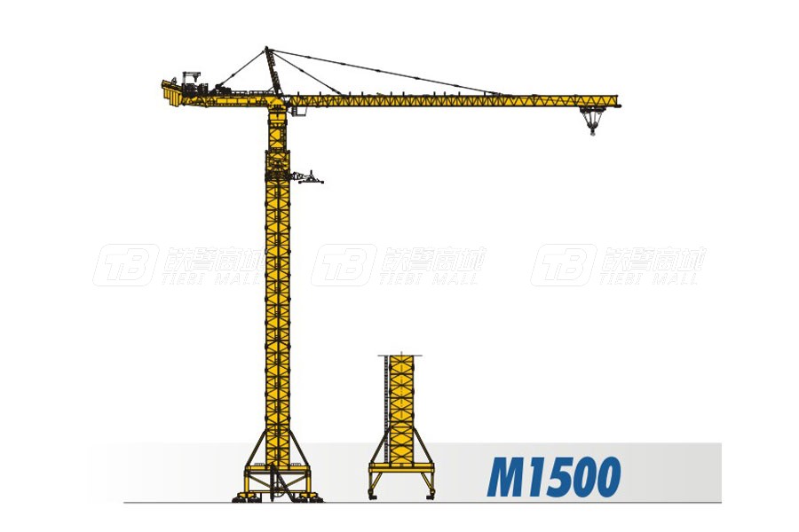 四川建机M1500塔式起重机外观图