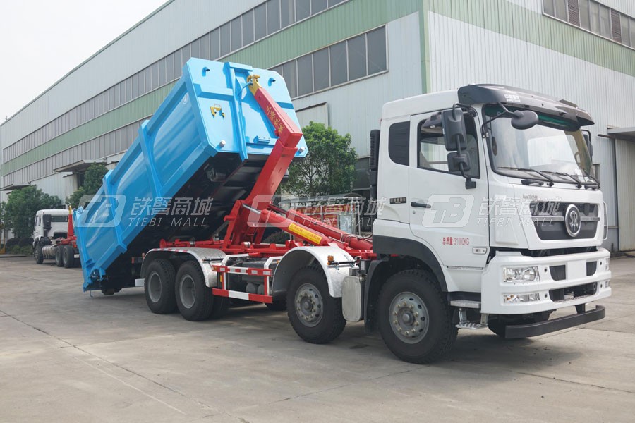 中国重汽斯太尔DM5G8×4 车厢可卸式垃圾车外观图