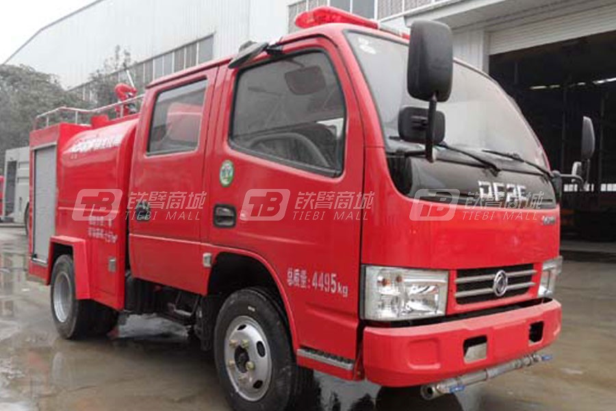 江特东风双排1.51吨带器材箱消防洒水车