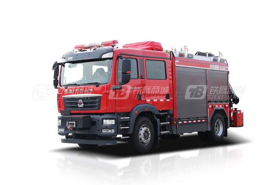 中联重科ZLF5150TXFHJ80化学救援消防车外观图