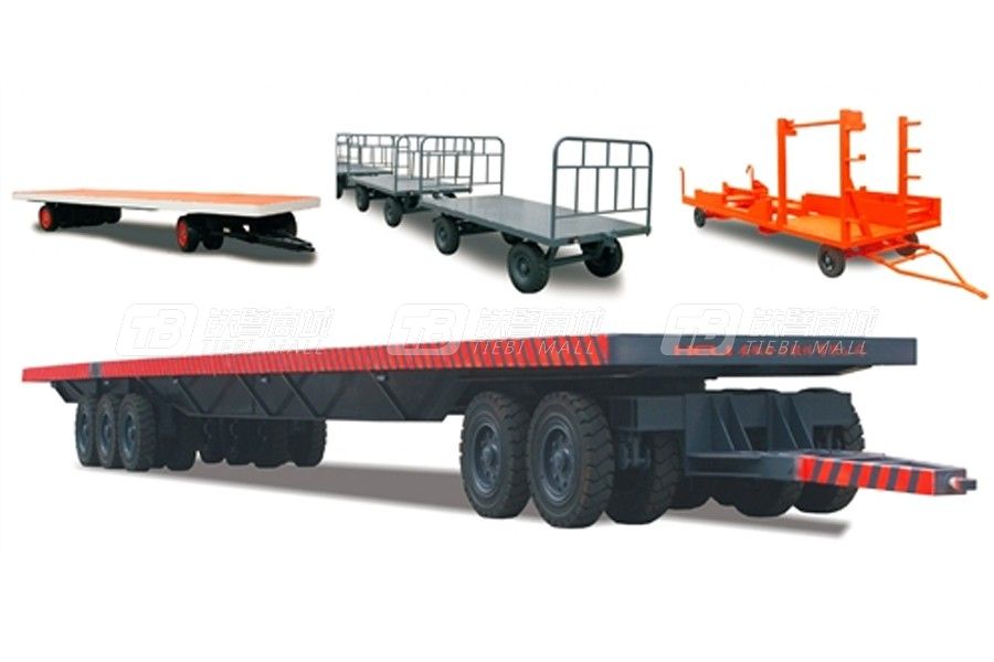 合力H2000系列1-80吨平板拖车外观图