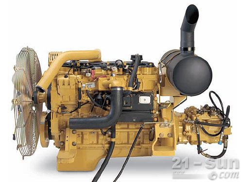 卡特彼勒324D挖掘机Cat C7 发动机外观图