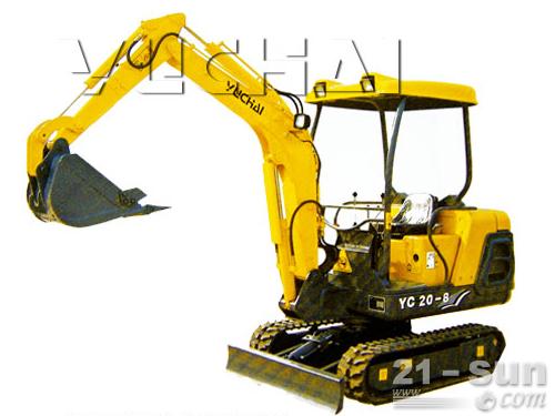 玉柴YC230LC-8挖掘机机型展示外观图