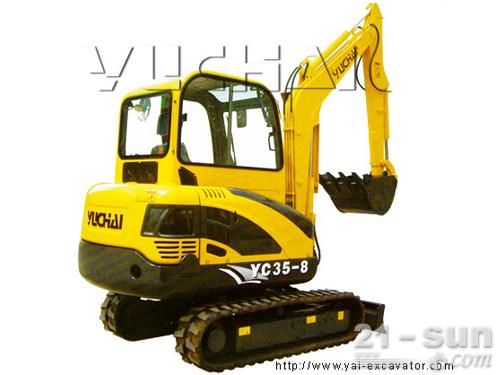 玉柴YC35-8挖掘机机型展示