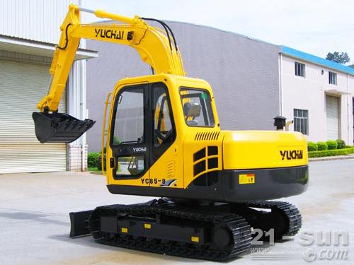 玉柴YC85-8挖掘机机型展示