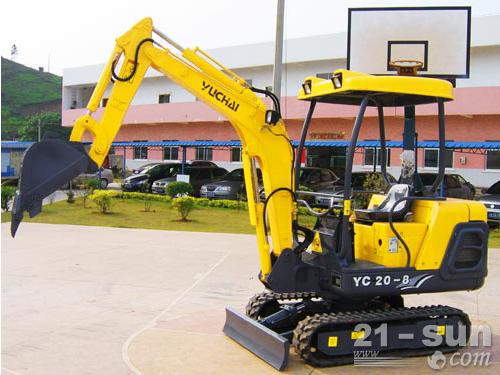 玉柴重工YC20-8挖掘机机型展示