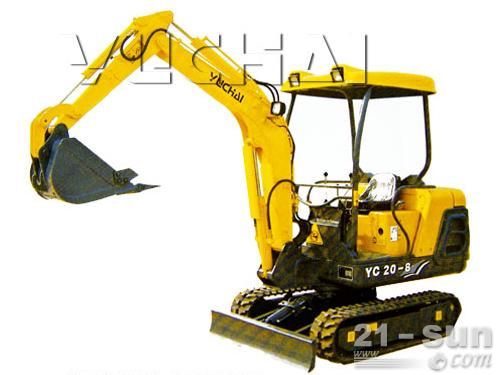 玉柴重工YC20-8挖掘机机型展示外观图