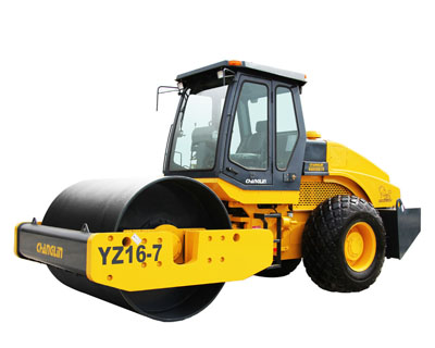 常林公司YZ16-7机械式实用型单钢轮压路机图片