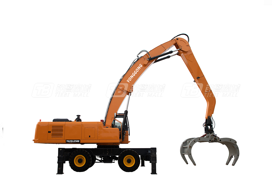 永工YGSLZ500轮式双动力抓木机高清图